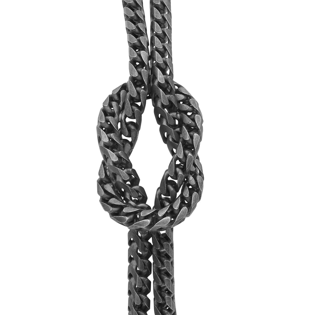 LASH Reef Knot Chain Only Oxidized Bracelet