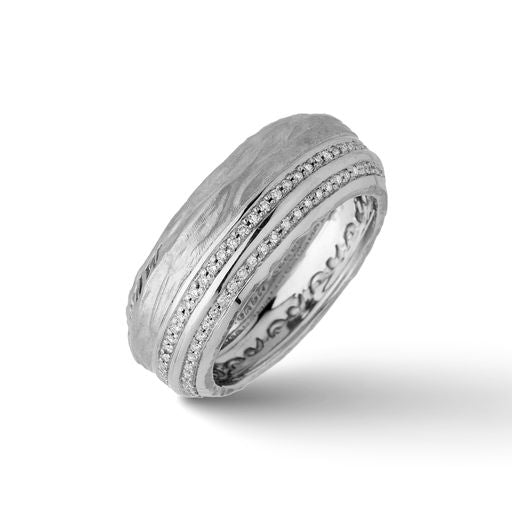 The Other Half 18KT White Gold Ring with white diamonds