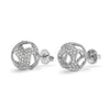 Explosion of Joy Grand Studs Earrings with White Diamonds