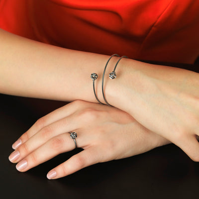 Explosion of Joy Petite Cuff with Champagne Diamonds